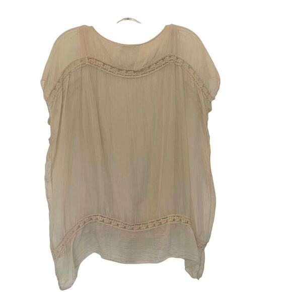 GIULIA Women's Bohemian Silk Flowy Blouse Size Small - Picture 2 of 10